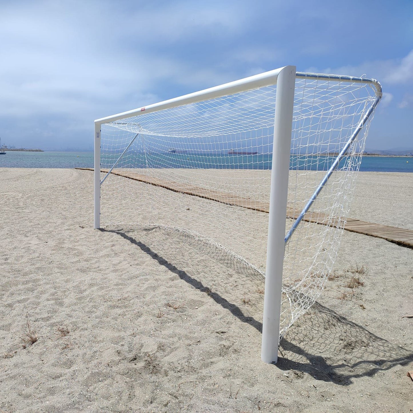 Juego Porterías Fútbol-Playa Aluminio 90Mm