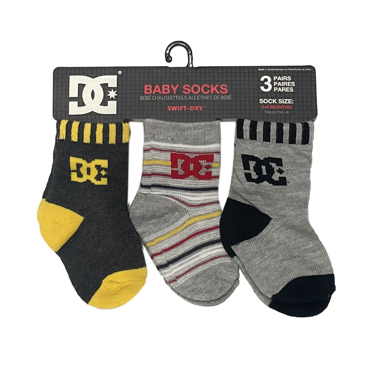 Pack 3 Calcetines Bebé Dc Stripe Crew 83726T