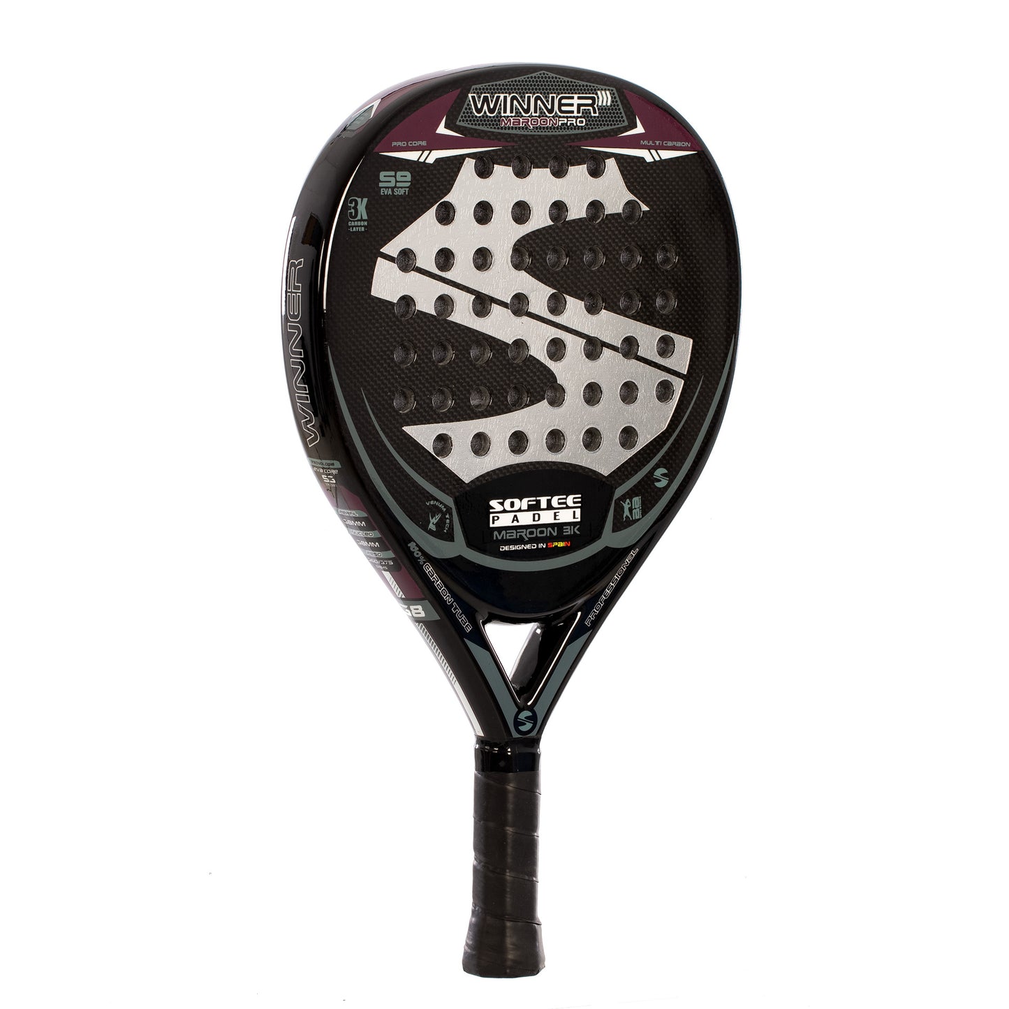 Pala Pádel Softee Winner Pro Maroon