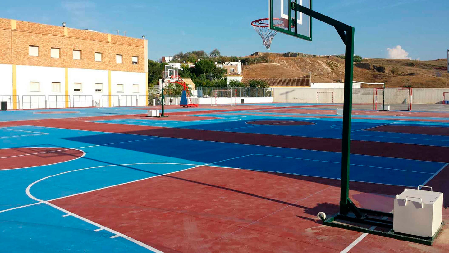 Jgo Canastas Minibasket Monotubular Con Ruedas -Sin Tablero, Aro Ni Contrapeso- *Uso Particular