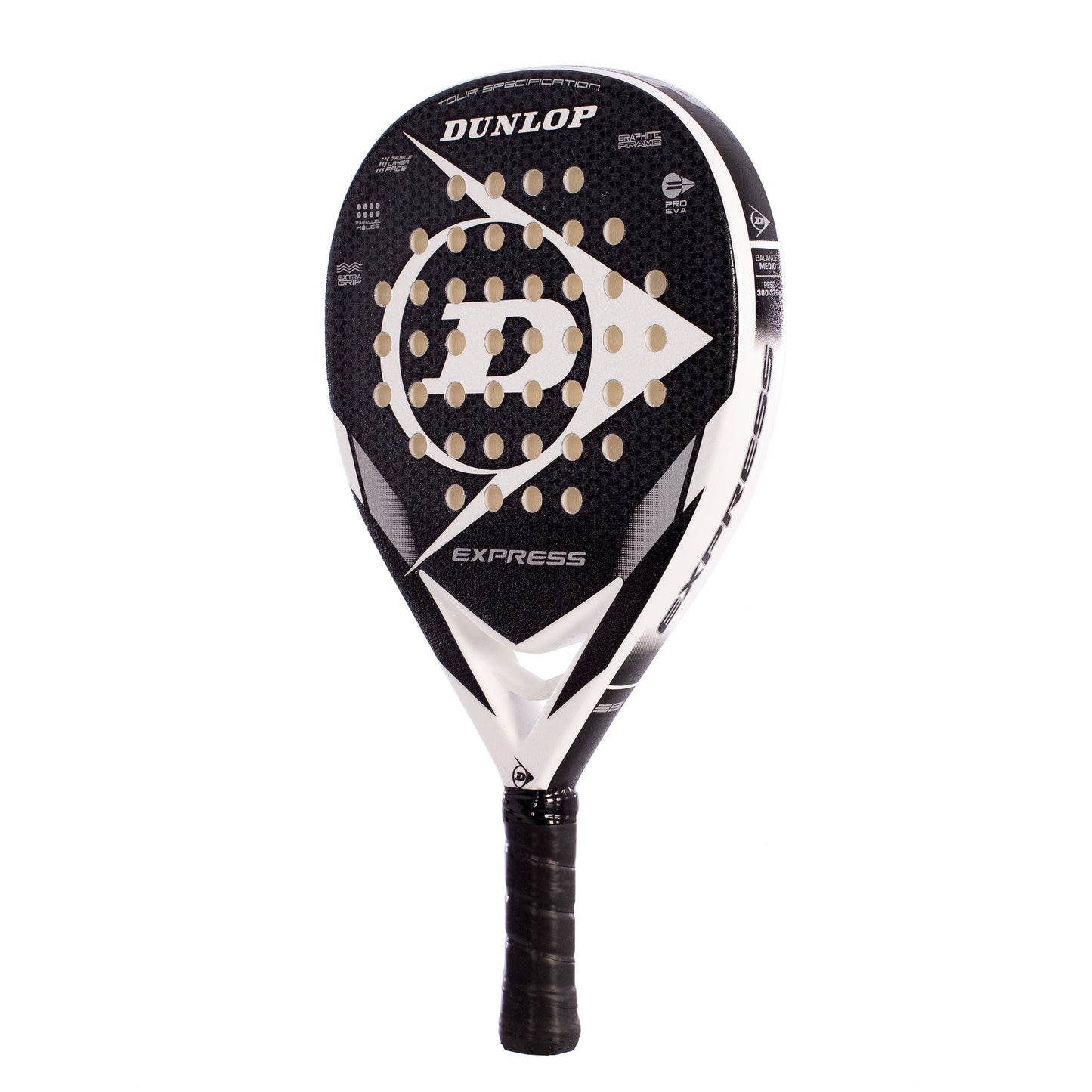 Pala Pádel Dunlop Express Black/White