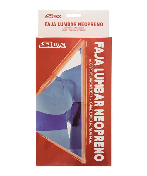 Faja Siux Lumbar Neopreno Con Protecciones Azul