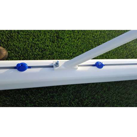 Juego Porterías Aluminio Fútbol 7 90 Mm Fijas