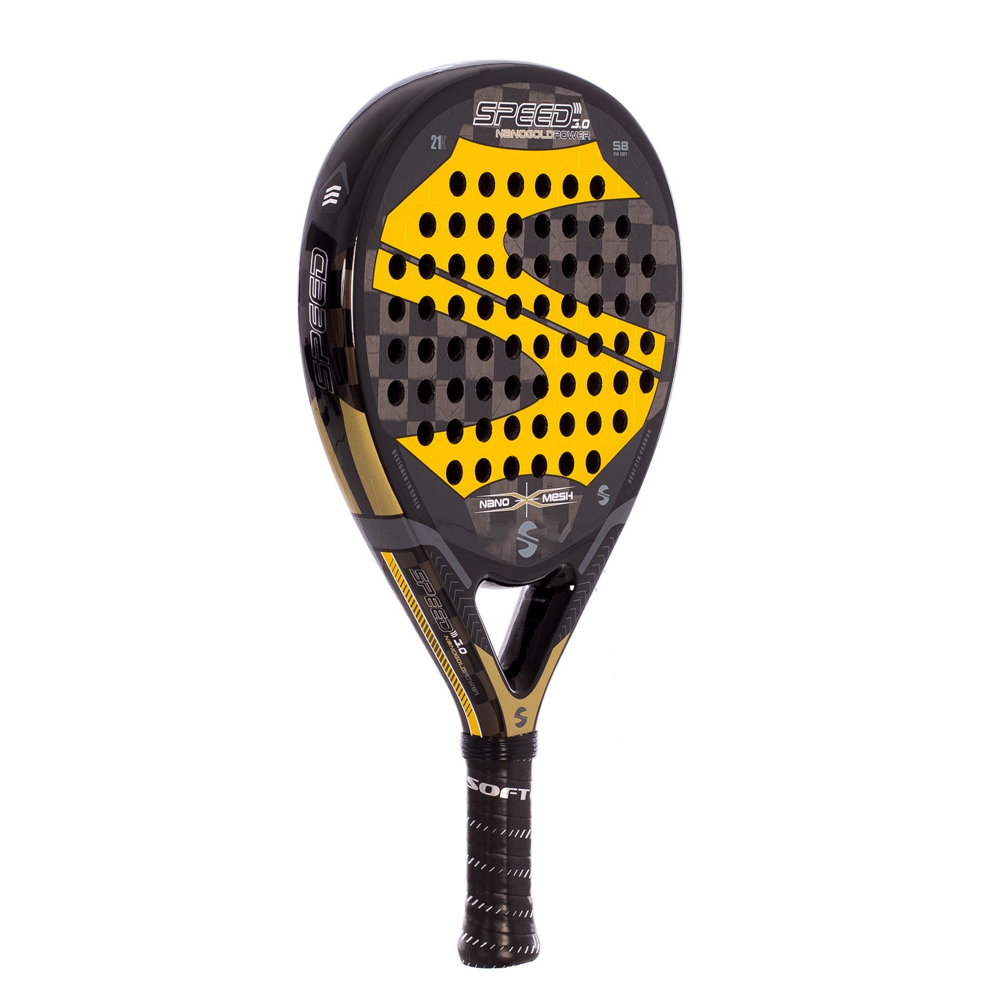 Pala Pádel Softee Speed Gold Power 3.0 Nano Mesh