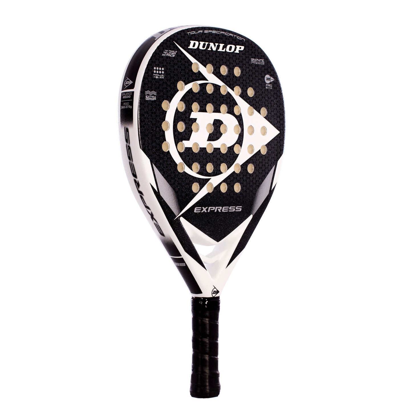 Pala Pádel Dunlop Express Black/White